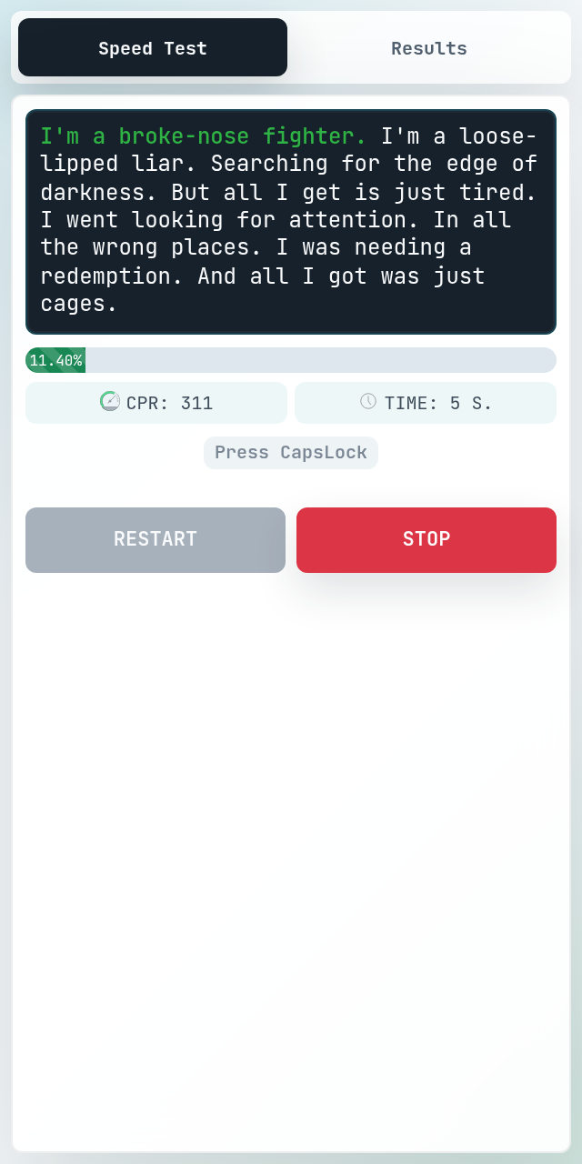 Speed Checker mobile test
